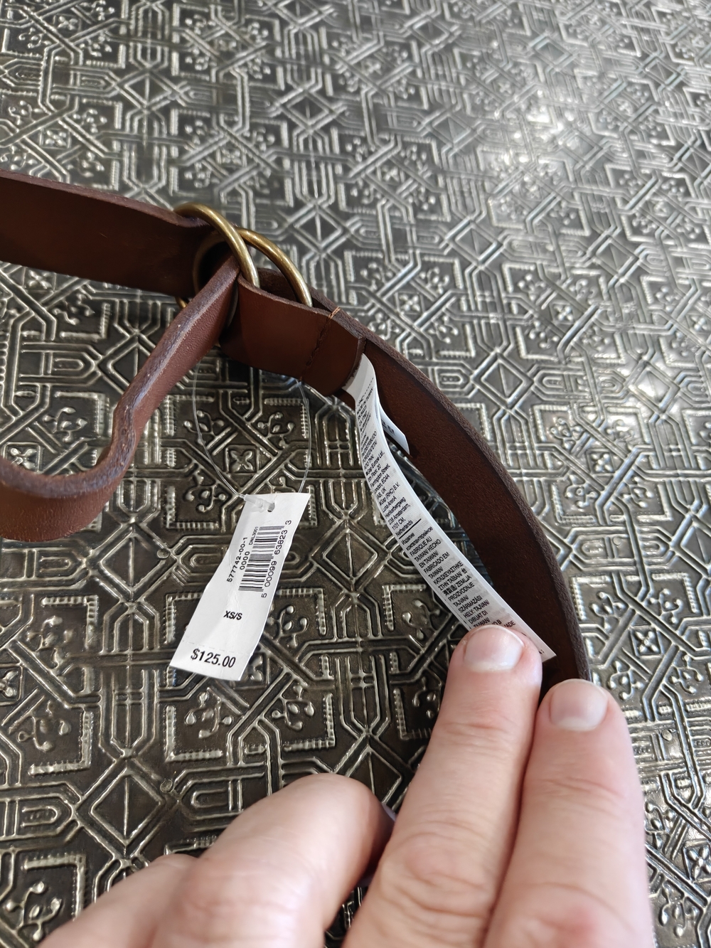 🐢 Banana Republic Cognac Leather Belt Bag. NWT S/XS - Picture 14 of 17